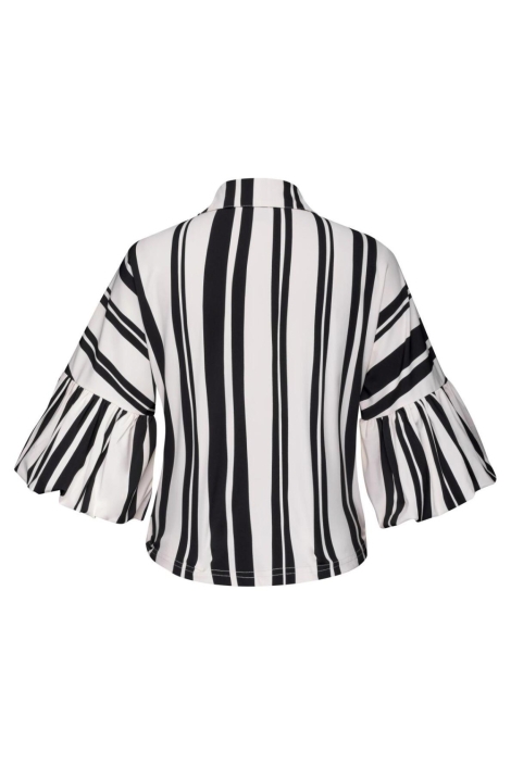 Kimara ecru dames blouse | Achteraanzicht