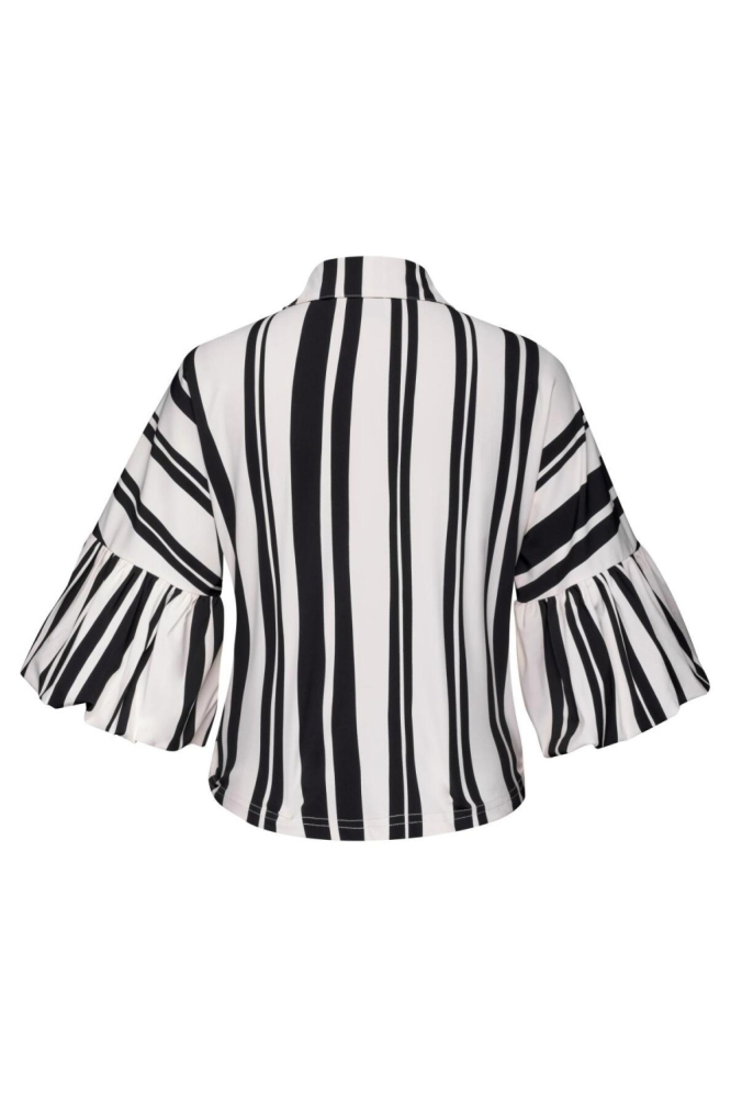 Kimara ecru dames blouse | Achteraanzicht