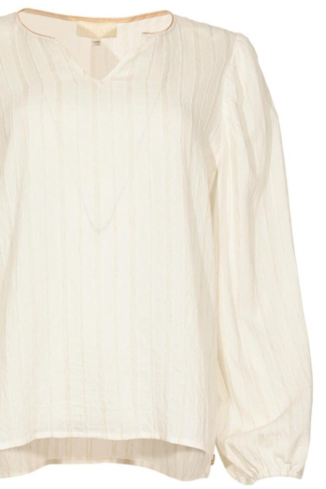 Maicazz ecru dames blouse | Close up