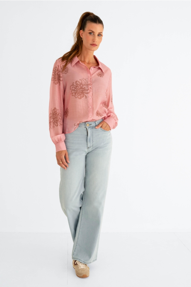 Maicazz roze dames blouse | Model