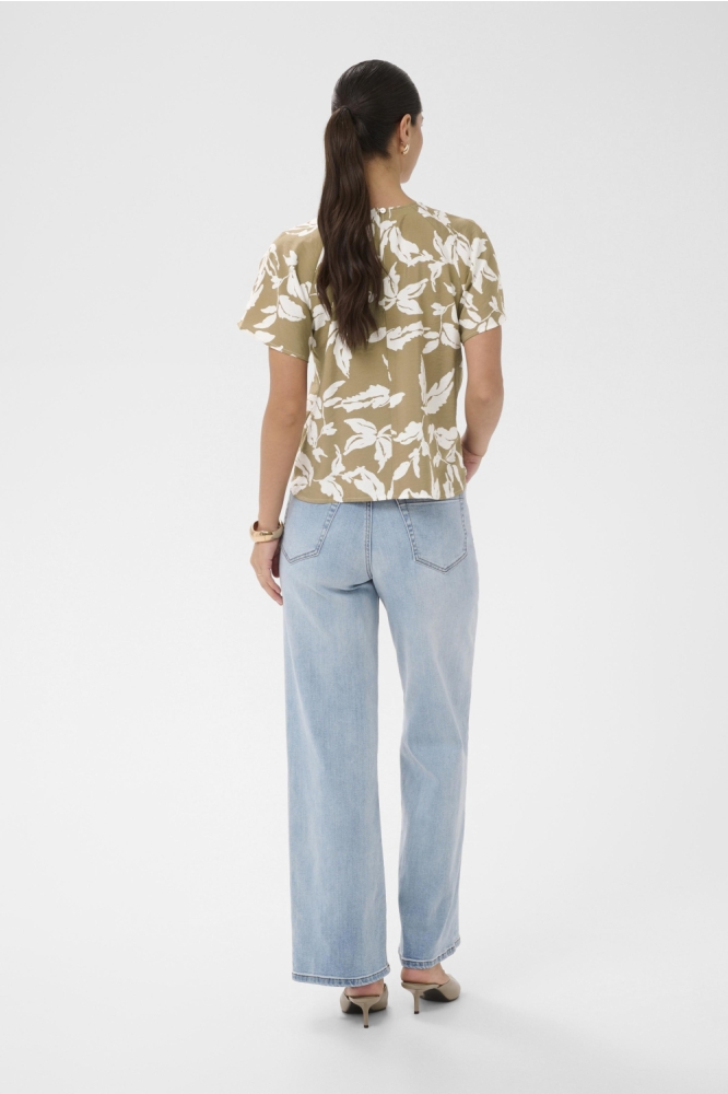 Kaffe camel dames blouse | Model