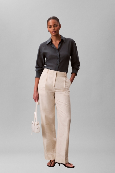 Calvin Klein blauwe dames blouse | Model