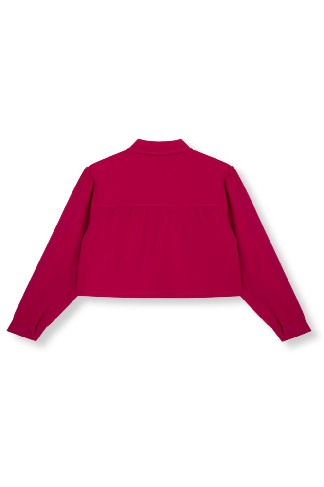 Refined Department roze dames blouse | Achteraanzicht