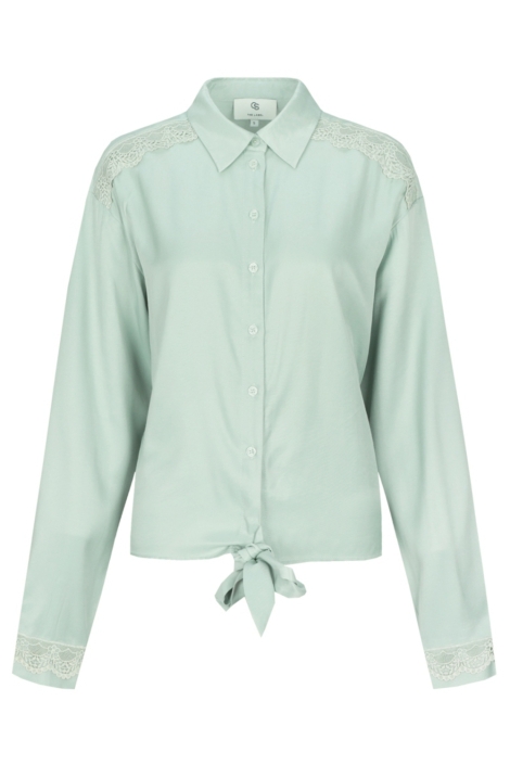 C&S The Label groene dames blouse | Vooraanzicht