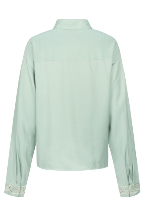 C&S The Label groene dames blouse | Achteraanzicht