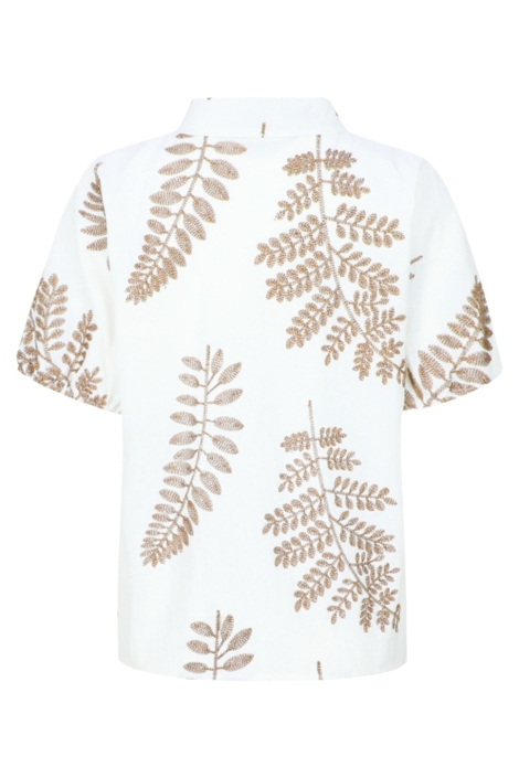 C&S The Label witte dames blouse | Achteraanzicht