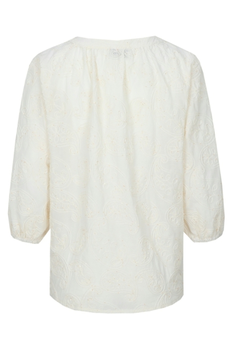 C&S The Label beige dames blouse | Achteraanzicht