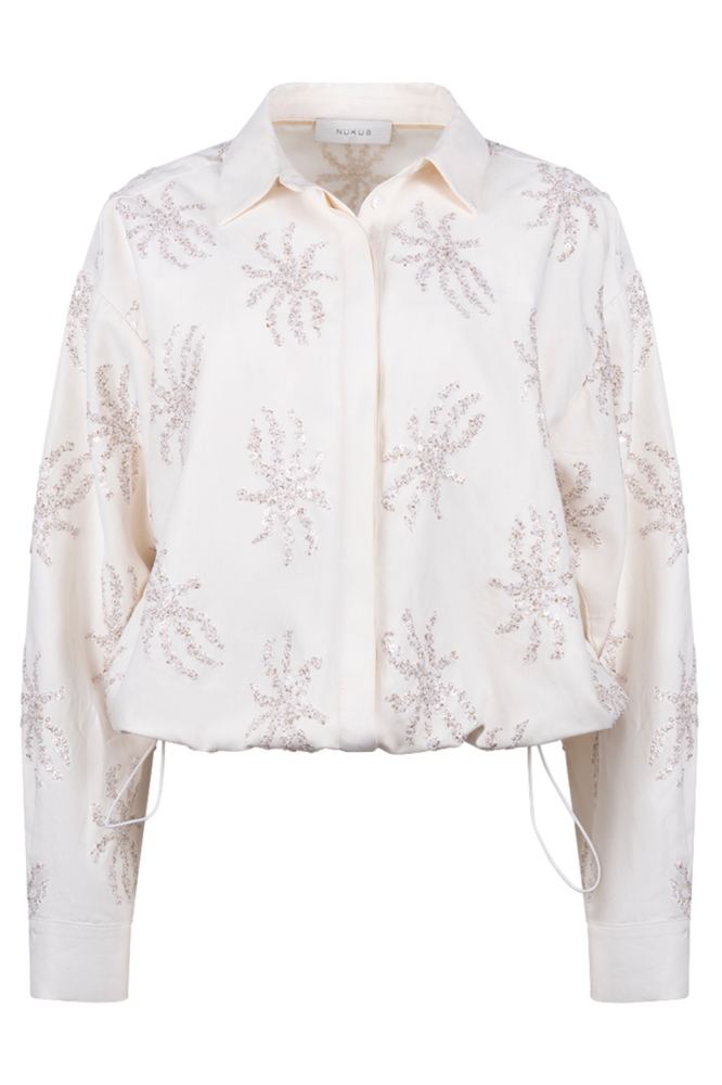 Nukus witte dames blouse | Vooraanzicht