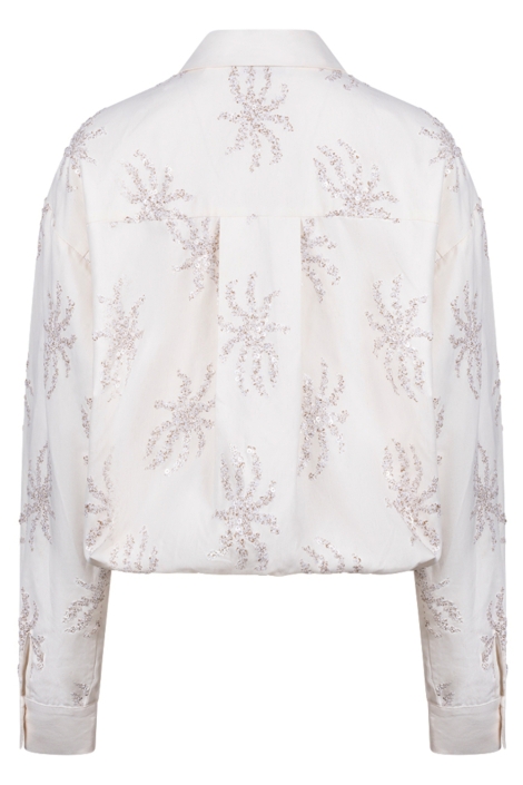 Nukus witte dames blouse | Achteraanzicht