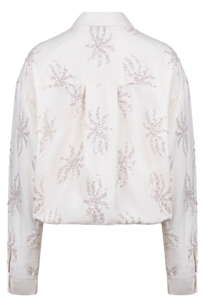 Nukus witte dames blouse | Achteraanzicht