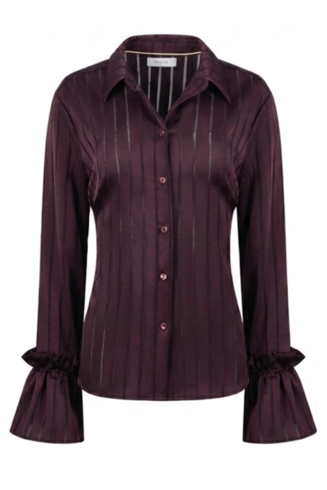Nukus bordeaux dames blouse | Vooraanzicht