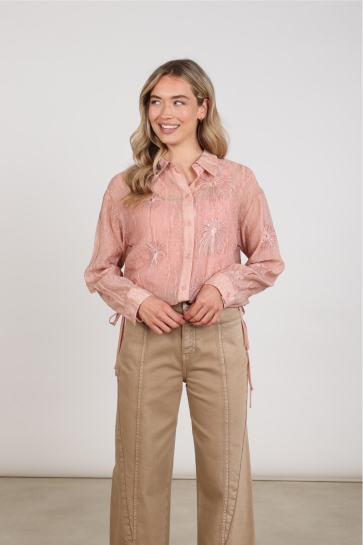 Nukus Blouse ALLY BLOUSE EMBROIDERY NKF02136 336 rose