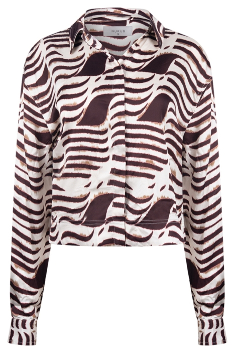 Nukus bordeaux dames blouse | Vooraanzicht