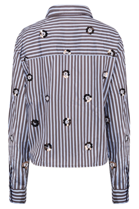 Nukus bruine dames blouse | Achteraanzicht