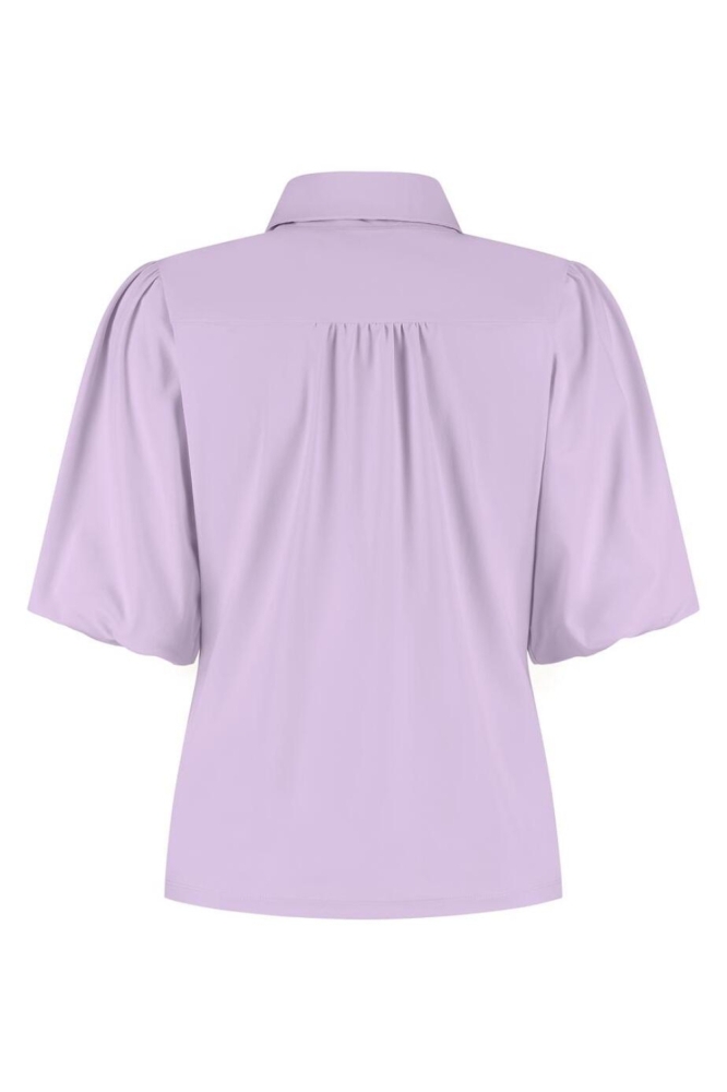 Lady Day paarse dames blouse | Achteraanzicht