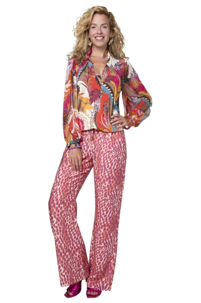 Tessa Koops multi color dames blouse | Model