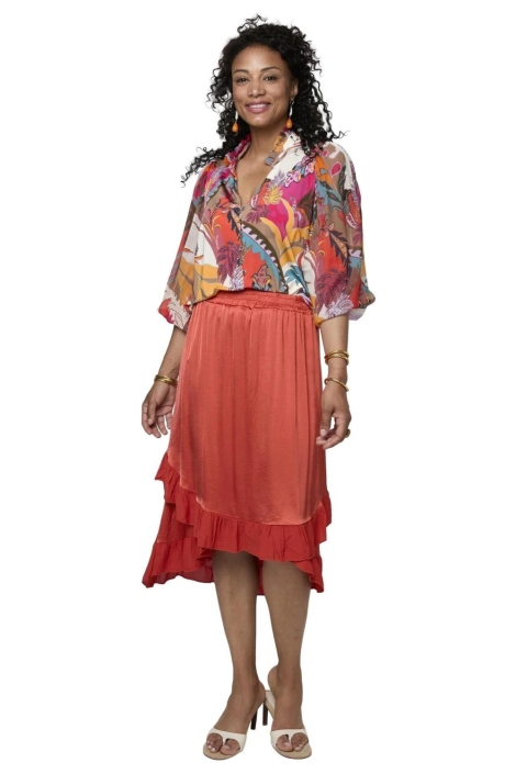 Tessa Koops multi color dames blouse | Model