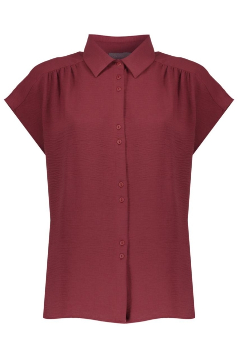 Geisha bordeaux dames blouse | Vooraanzicht