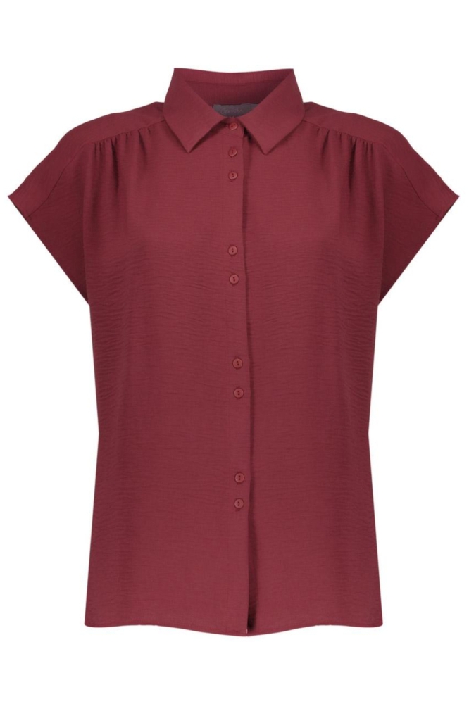 Geisha bordeaux dames blouse | Vooraanzicht