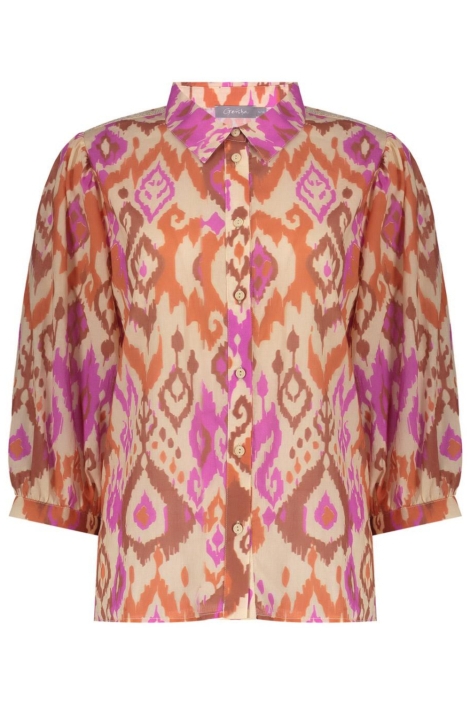 Geisha beige dames blouse | Vooraanzicht