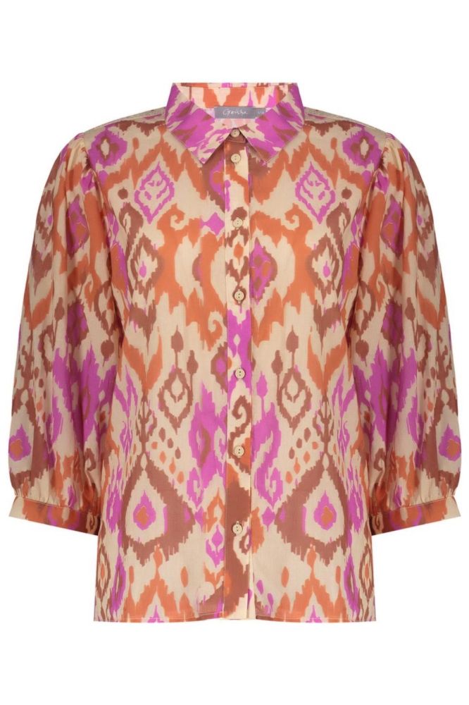 Geisha beige dames blouse | Vooraanzicht