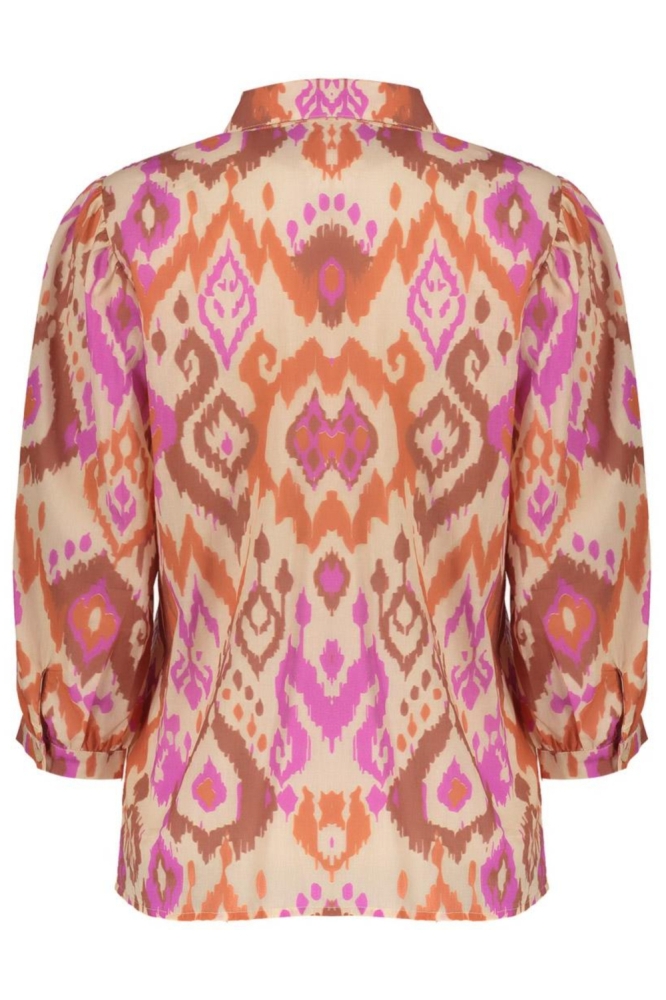 Geisha beige dames blouse | Achteraanzicht