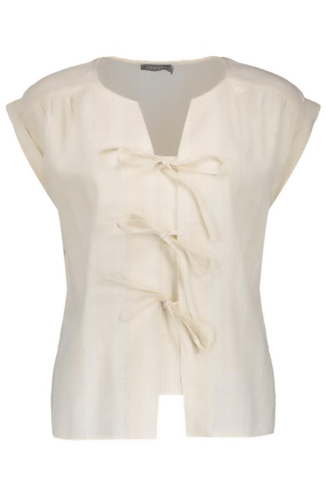 Geisha zand dames blouse | Vooraanzicht