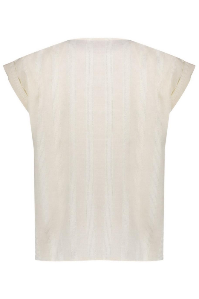 Geisha zand dames blouse | Achteraanzicht