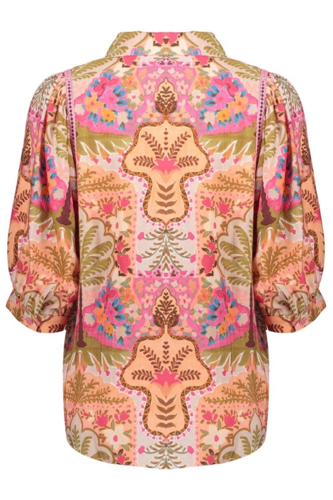 Geisha multi color dames blouse | Achteraanzicht