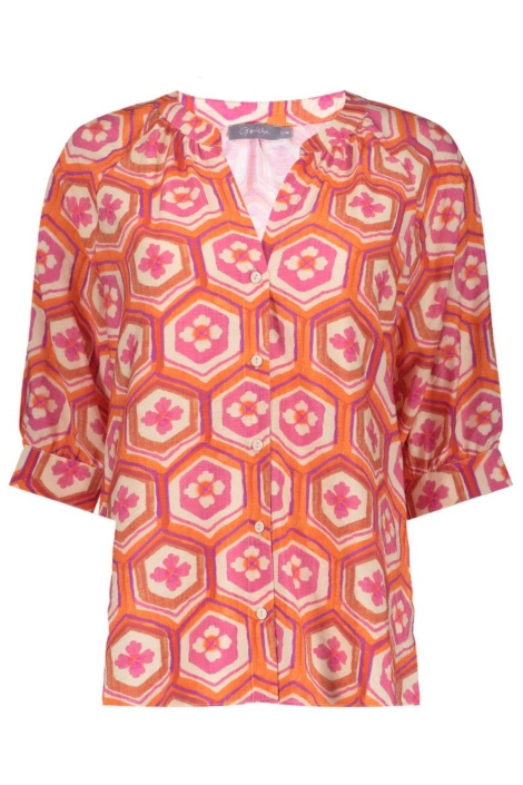 Geisha multi color dames blouse | Vooraanzicht