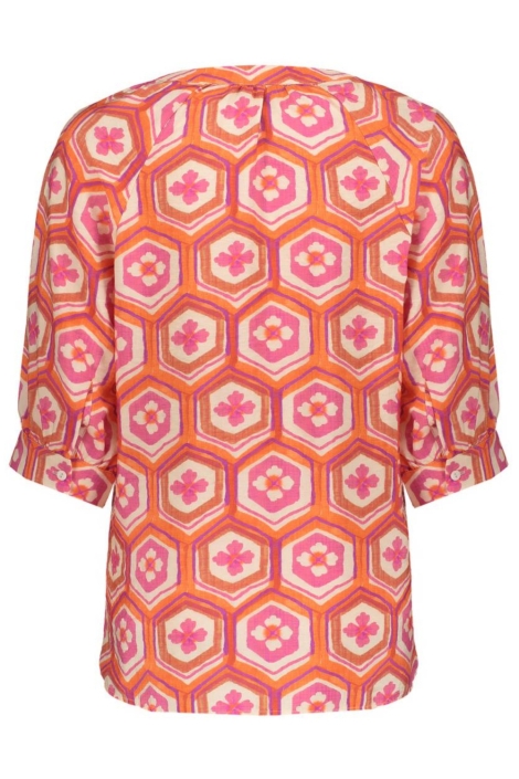Geisha multi color dames blouse | Achteraanzicht