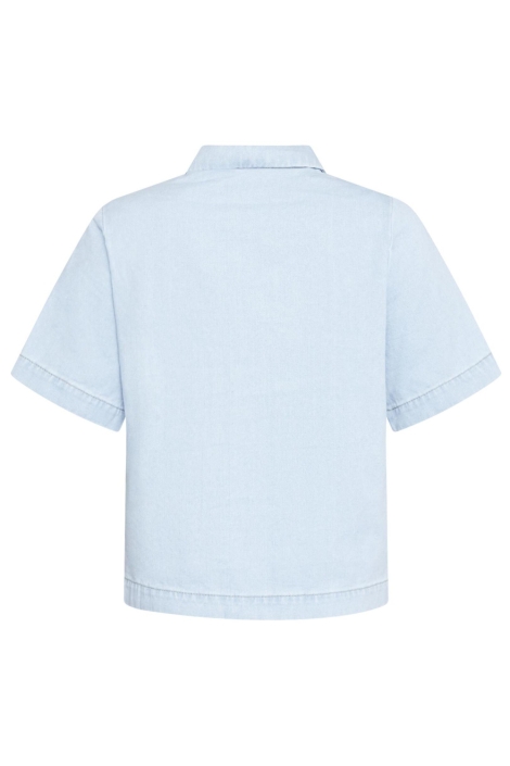 SisterS point blauwe dames blouse | Achteraanzicht
