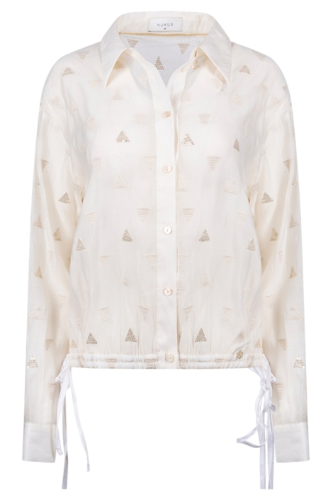 Nukus witte dames blouse | Vooraanzicht