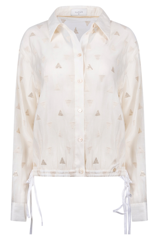 Nukus witte dames blouse | Vooraanzicht
