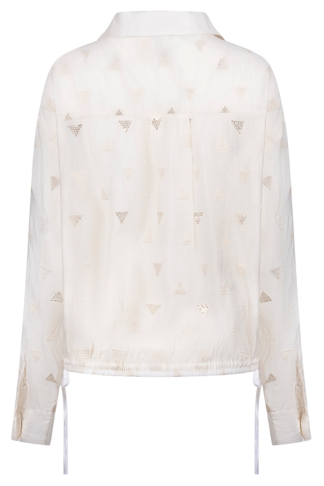 Nukus witte dames blouse | Achteraanzicht