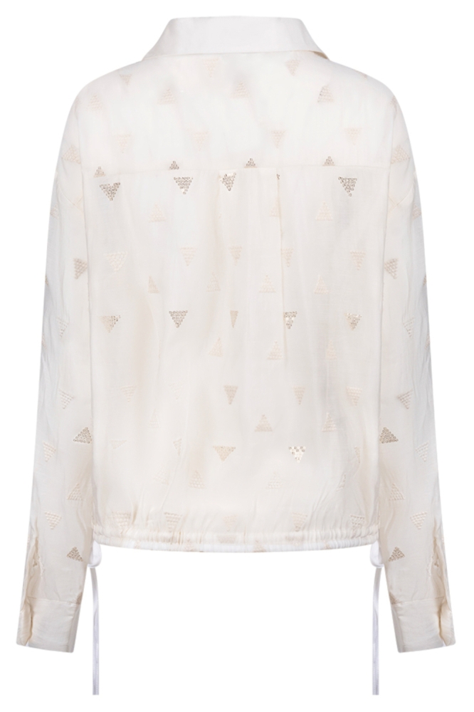 Nukus witte dames blouse | Achteraanzicht