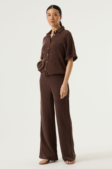 Garcia bruine dames blouse | Model