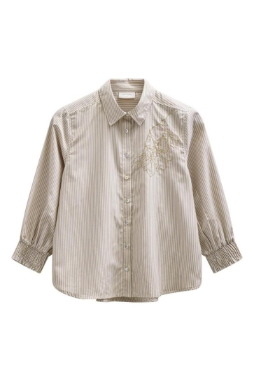 Freequent 207661 fqevelina-shirt Beige