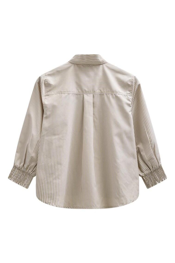 Freequent beige dames blouse | Achteraanzicht