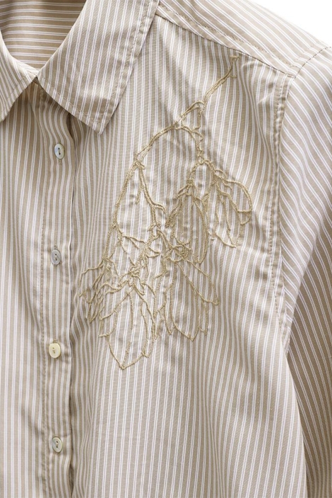 Freequent beige dames blouse | Close up