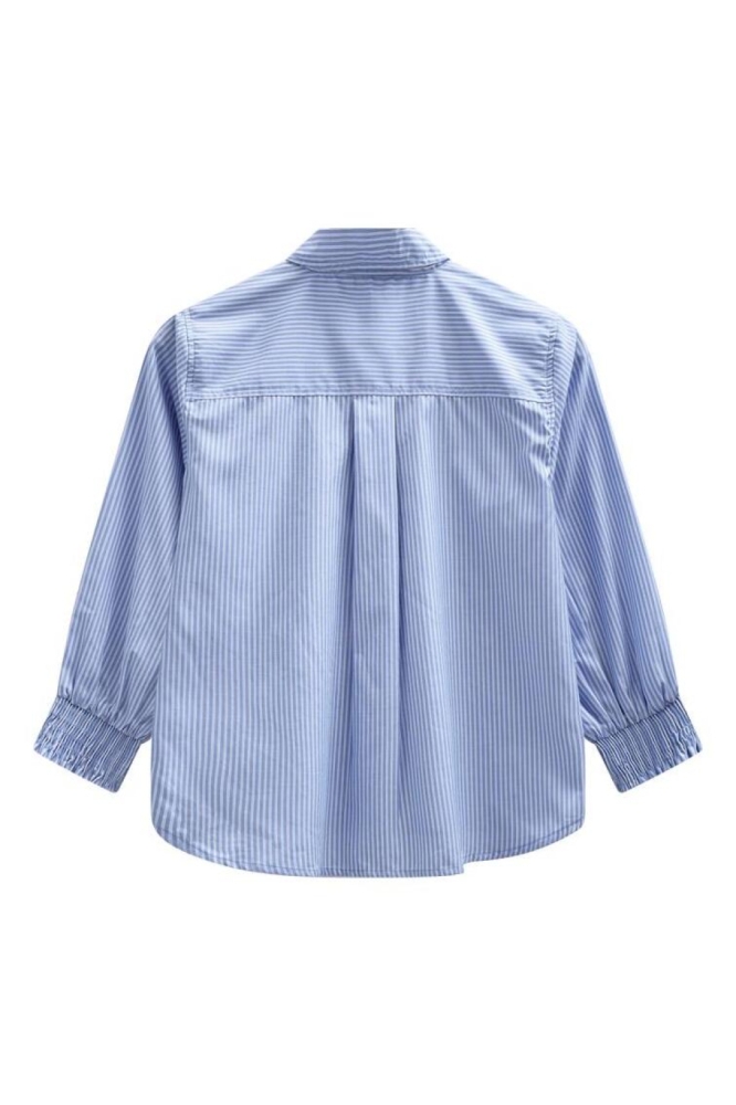 Freequent blauwe dames blouse | Achteraanzicht