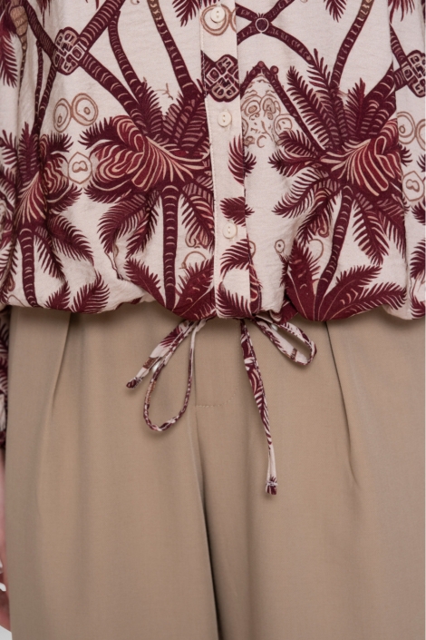 Geisha multi color dames blouse | Close up