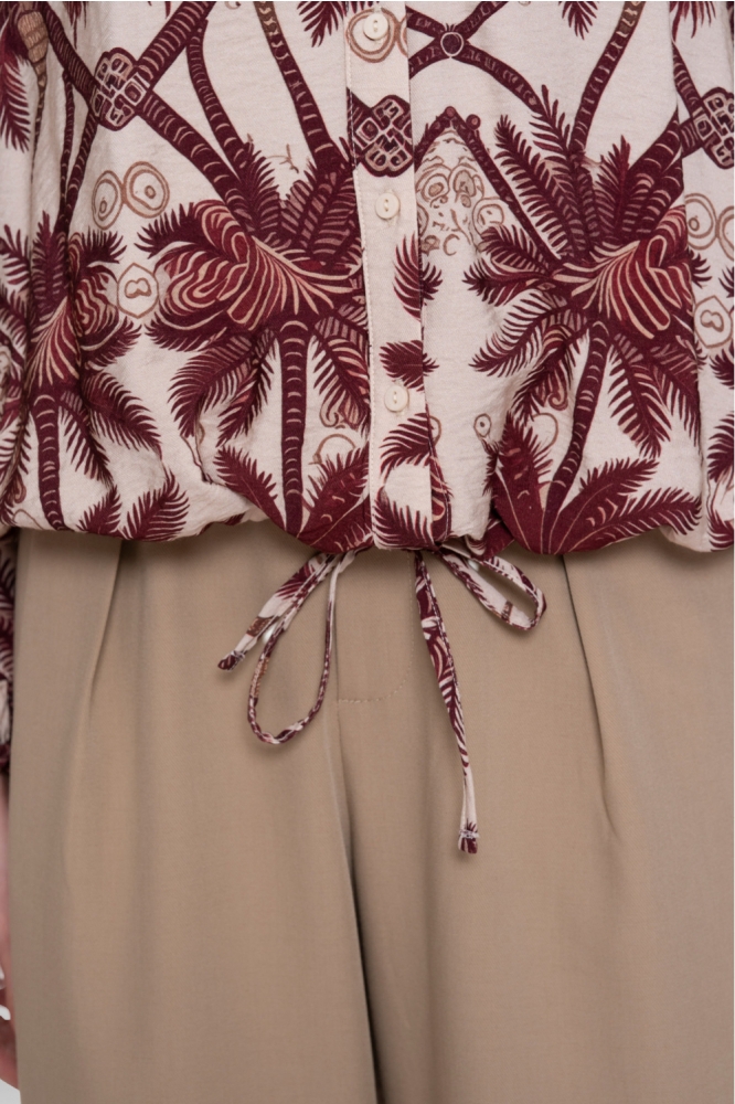 Geisha multi color dames blouse | Close up