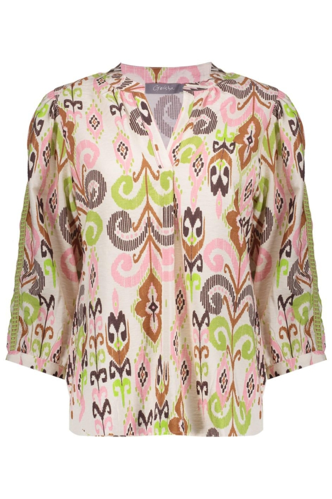 Geisha bordeaux dames blouse | Vooraanzicht