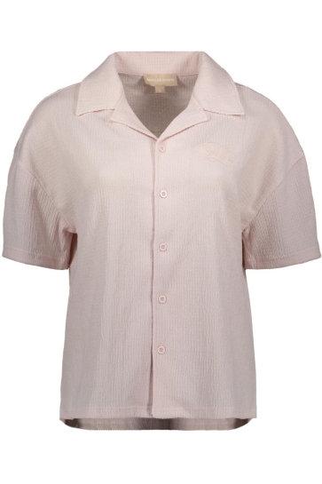 Malelions Blouse SEERSUCKER BUTTON UP MWC30026051 SOFT PINK
