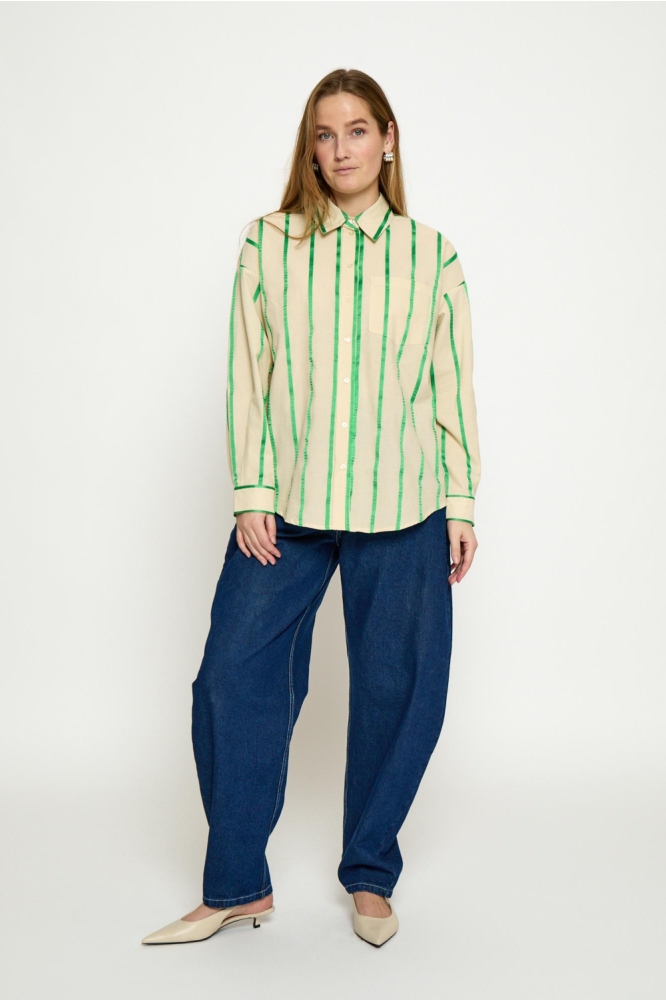 Minus camel dames blouse | Model