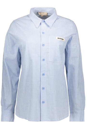 Malelions Blouse LOGO STRIPED SHIRT MWC30026008 VISTA BLUE