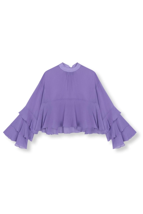 Refined Department paarse dames blouse | Vooraanzicht