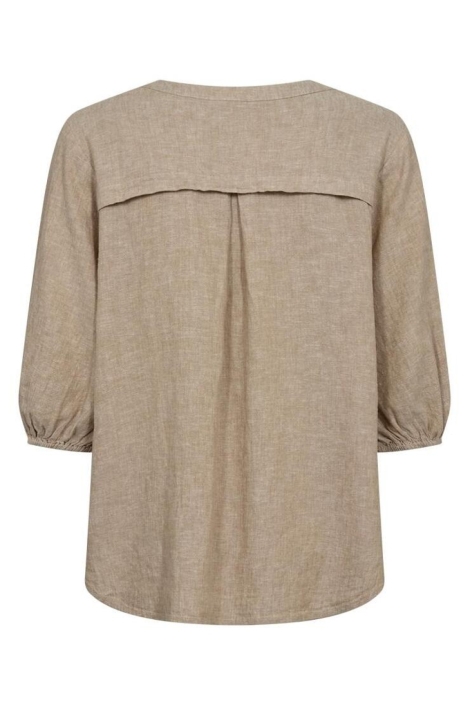 Freequent zand dames blouse | Achteraanzicht