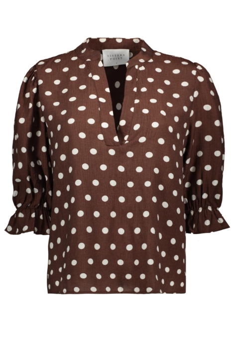 SisterS point bruine dames blouse | Vooraanzicht